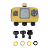 Water Timer with Rain Delay Manual Automatic Mode IPX5 Water Proof 3 Zone Irrigation Timer for Garden Lawn Flower Bed