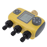 Water Timer with Rain Delay Manual Automatic Mode IPX5 Water Proof 3 Zone Irrigation Timer for Garden Lawn Flower Bed