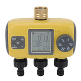 Water Timer with Rain Delay Manual Automatic Mode IPX5 Water Proof 3 Zone Irrigation Timer for Garden Lawn Flower Bed