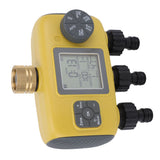 Water Timer with Rain Delay Manual Automatic Mode IPX5 Water Proof 3 Zone Irrigation Timer for Garden Lawn Flower Bed