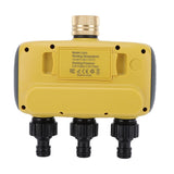 Water Timer with Rain Delay Manual Automatic Mode IPX5 Water Proof 3 Zone Irrigation Timer for Garden Lawn Flower Bed