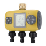 Water Timer with Rain Delay Manual Automatic Mode IPX5 Water Proof 3 Zone Irrigation Timer for Garden Lawn Flower Bed