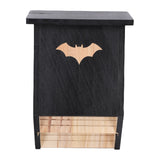 Wooden Bat House for Outdoors Double Chamber Bat Box Shelter Easy to Hang Hold Up to 75 Bats Black In Australia - Darrahopens
