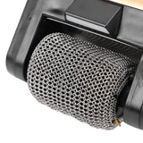 Spinning Grill Brush Cordless Rechargeable BBQ Tool with 350 RPM Stainless Steel Roller LED Light Electric BBQ Grill Cleaner Black