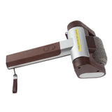 Spinning Grill Brush Cordless Rechargeable BBQ Tool with 350 RPM Stainless Steel Roller LED Light Electric BBQ Grill Cleaner Brown
