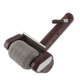 Spinning Grill Brush Cordless Rechargeable BBQ Tool with 350 RPM Stainless Steel Roller LED Light Electric BBQ Grill Cleaner Brown