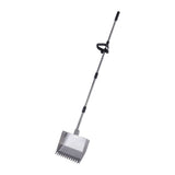 Chicken Poop Scooper Rake Stainless Steel Adjustable Chicken Litter Shovel for Chicken Coop Beach Cattle Shed