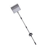 Chicken Poop Scooper Rake Stainless Steel Adjustable Chicken Litter Shovel for Chicken Coop Beach Cattle Shed
