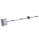 Chicken Poop Scooper Rake Stainless Steel Adjustable Chicken Litter Shovel for Chicken Coop Beach Cattle Shed