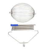 Nut Gatherer Stainless Steel Walnut Picker Upper Roller for Tennis Balls Acorns Pecans Small Fruit Objects L