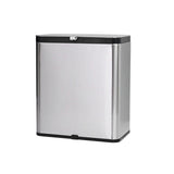 8L Stainless Steel Trash Can Square Design Wall-Mounted Kitchen Garbage Bin with Slide Lid for Home Office Bathroom In Australia - Darrahopens