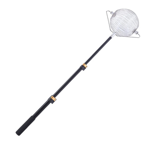 Ball Nut Collector S Size Multi Purpose Ball Rolling Picker with Telescopic Aluminium Alloy Pole for Tennis Balls Chestnuts
