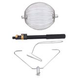 Ball Nut Collector S Size Multi Purpose Ball Rolling Picker with Telescopic Aluminium Alloy Pole for Tennis Balls Chestnuts