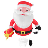 5.9FT Inflatable Father Xmas with Gift Box 190T Polyester IP44 Water Proof LED Lighted Blow Up Xmas Yard Decor for Home Outdoor Party EU Plug 220 to 240V In Australia - Darrahopens