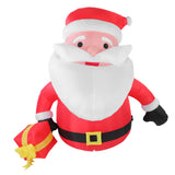 5.9FT Inflatable Father Xmas with Gift Box 190T Polyester IP44 Water Proof LED Lighted Blow Up Xmas Yard Decor for Home Outdoor Party EU Plug 220 to 240V