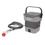 Battery Powered Sprayer Rechargeable Portable Electric Water Pressure Car Washer with 12L Foldable Water Tank for Home Garden Lawn