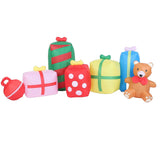 9.8ft Xmas Inflatables Outdoor Decorations Gift Boxes and Bear Blow Up Yard Decorations with LED Light for Holiday Party Garden Lawn Winter Decor EU Plug 220-240V In Australia - Darrahopens