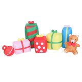 9.8ft Xmas Inflatables Outdoor Decorations Gift Boxes and Bear Blow Up Yard Decorations with LED Light for Holiday Party Garden Lawn Winter Decor EU Plug 220-240V
