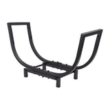 Firewood Rack Large Capacity Stable Space Saving Metal Log Storage Rack for Indoor Outdoor Fireplace