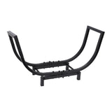 Firewood Rack Large Capacity Stable Space Saving Metal Log Storage Rack for Indoor Outdoor Fireplace