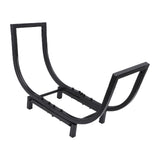 Firewood Rack Large Capacity Stable Space Saving Metal Log Storage Rack for Indoor Outdoor Fireplace