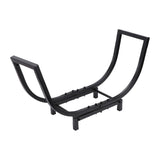Firewood Rack Large Capacity Stable Space Saving Metal Log Storage Rack for Indoor Outdoor Fireplace