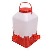 Chicken Waterer 10L Large Capacity Easy to Clean Manual Chick Drinker Waterer for Poultry Feeding