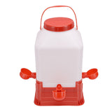Chicken Waterer 10L Large Capacity Easy to Clean Manual Chick Drinker Waterer for Poultry Feeding
