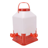 Chicken Waterer 10L Large Capacity Easy to Clean Manual Chick Drinker Waterer for Poultry Feeding