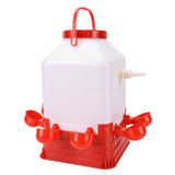 Automatic Poultry Waterer Multifunctional Large Capacity 8 Bowls Poultry Waterer Dispenser for Farm