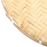 2PCS Food Serving Tent Basket Hand Woven Basket Dust Proof Vegetable Fruits Bread Storage with Mesh Gauze Cover Round