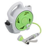Portable Hose Reel with Spray Nozzle 45.9ft Water Hose Reel for Balcony Garden Watering