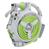 Portable Hose Reel with Spray Nozzle 45.9ft Water Hose Reel for Balcony Garden Watering