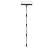 Rake for Leaves 22 Tines 16.3 Inch Wide Steel Wire Garden Rake with 5.2FT Long Handle for Lawn Yard Mulch Thatch