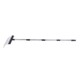 Rake for Leaves 22 Tines 16.3 Inch Wide Steel Wire Garden Rake with 5.2FT Long Handle for Lawn Yard Mulch Thatch