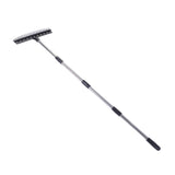 Rake for Leaves 22 Tines 16.3 Inch Wide Steel Wire Garden Rake with 5.2FT Long Handle for Lawn Yard Mulch Thatch