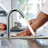 G1/2in Automatic Infrared Induction Sensor Faucet Hot and Cold Water Tap for Home 23cm Height