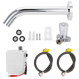G1/2in Wall Stainless Steel Infrared Induction Sensor Water Faucet Hot and Cold Basin Water Tap In Australia - Darrahopens