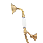 Vintage Style Copper Shower Head Sprayer Hose Kit Concealed Installation Bathroom Accessories