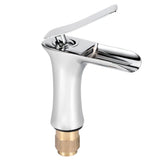 Household Lead Free Copper Basin Water Faucet Kit Hot Cold Water Tap Bathroom Accessory