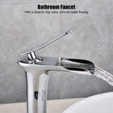 Household Lead Free Copper Basin Water Faucet Kit Hot Cold Water Tap Bathroom Accessory
