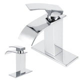 3/8 Standard Wide Spout Single Hole Brass Waterfall Hot and Cold Water Faucet Basin Water Tap In Australia - Darrahopens