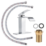 3/8 Standard Wide Spout Single Hole Brass Waterfall Hot and Cold Water Faucet Basin Water Tap In Australia - Darrahopens