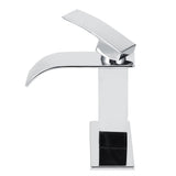 3/8 Standard Wide Spout Single Hole Brass Waterfall Hot and Cold Water Faucet Basin Water Tap