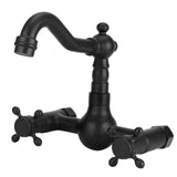 Copper Wall Mounted Bathroom Faucet Dual Handles Bathtub Hot Cold Water Mixer TapB Type Gourd Shaped Short Type In Australia - Darrahopens