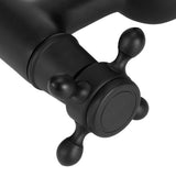 Copper Wall Mounted Bathroom Faucet Dual Handles Bathtub Hot Cold Water Mixer TapB Type Gourd Shaped Short Type