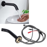 G1/2 Sensor Faucet Single Cold Water Tap Full Copper Wall Mounted for Basin Kitchen Bathroom