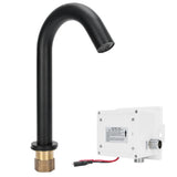 G1/2 Black Sensor Faucet Copper Vertical Intelligent Automatic Washbasin Tap Kitchen Sink Faucet In Australia - Darrahopens
