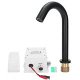 G1/2 Black Sensor Faucet Copper Vertical Intelligent Automatic Washbasin Tap Kitchen Sink Faucet In Australia - Darrahopens