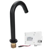 G1/2 Black Sensor Faucet Copper Vertical Intelligent Automatic Washbasin Tap Kitchen Sink Faucet In Australia - Darrahopens